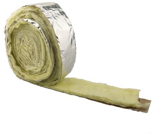 Rouleau de laine de verre en fibre de verre pour isolation thermique, isolation phonique, 10 m