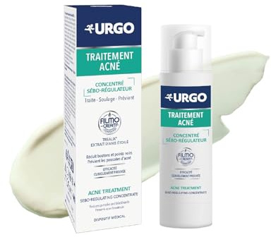 Urgo – Concentré sébo-régulateur 30ml – Anti-imperfections- Purifiant – Matifiant – Peaux à tendance acnéique – Note Yuka : 91/100*