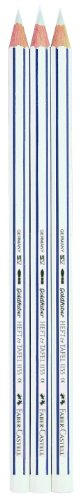 Faber Castell 111499 - 3 Spezialstifte für Heft und Tafel, weiß
