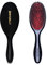Denman Cushion Hair Brush (Small) with Soft Nylon Quill Boar Bristles - Porcupine Style for Grooming, Detangling, Straightening, Blowdrying and Refreshing Hair – Black, D81S