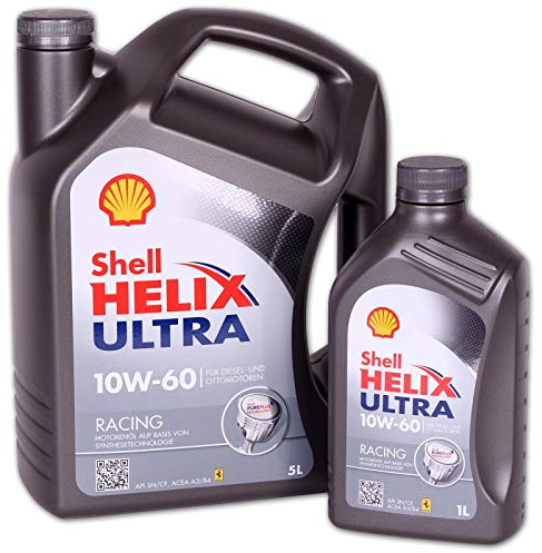 Shell Helix Ultra Racing 10W-60 5 +1 Liter | 10W-60 Motoren Öl Oel Oil,