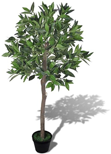 vidaXL Künstlicher Lorbeerbaum mit Topf 120 cm