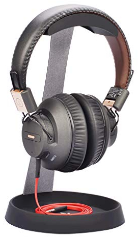 Avantree Aluminum & Silicone Desk Headphone Stand Hanger with Cable Holder for Gaming Headset Display - HS102 Black