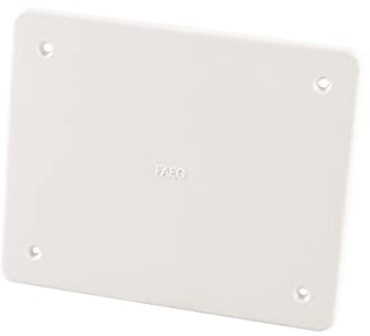 Poly Pool PP0586.1 Abdeckung für Unterputzdose, mit Befestigungsschrauben, Weiß