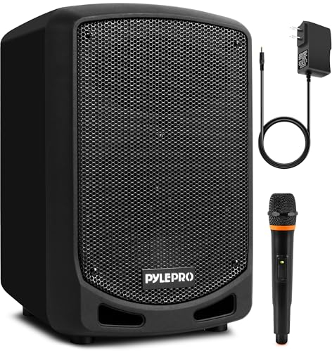 Pyle Cassa Bluetooth Portatile, Potente 600 Watt, Karaoke Speaker, Microfono Wireless, Registrazione Audio, Batteria, Altoparlante Bluetooth USB/SD