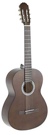 GEWA guitare de concert, guitare Basic, corps en tilleul, touche en bois de pakka, mécaniques chromées, 4/4 couleur noyer