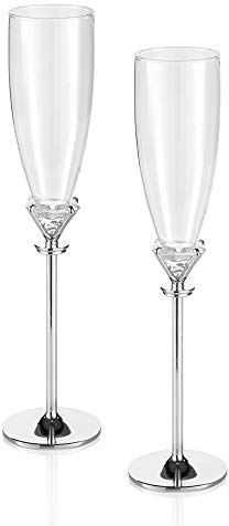 OTTAVIANI Flutes Home Becher aus Metall versilbert 77228