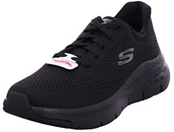 Skechers Women's Arch Fit Big Appeal Sneaker,Black Mesh / Trim,7 UK