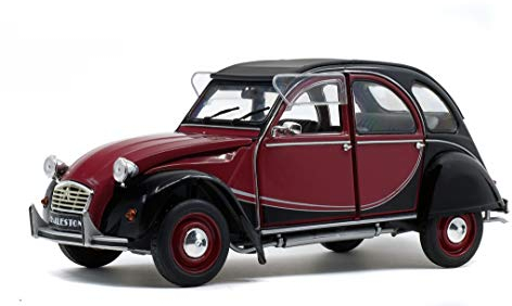 Solido S1805013 - Citroen 2CV6 Charleston, Bj. 1983, Modellauto, 1:18, Rot/Schwarz