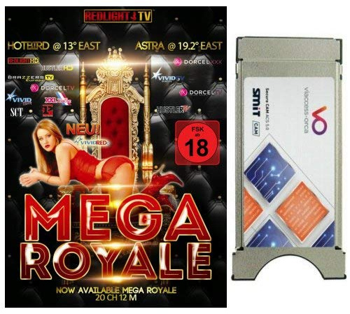 Redlight MEGA Elite Royale 12 Sender Viaccess Karte - Laufzeit 12 Monate + Viaccess Smit Orca Secure Dual CAM Version 4.1.2.7