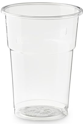 100/400/800 Bicchieri monouso 575ml tacca 0,4 Biodegradabili e Compostabili in PLA usa e getta Plastic free | After Plastic (100)