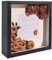MVQPER 3D Shadow Box Frame for Filling 22.5x22.5cm,Deep Picture Frame for Filling Objects up to 6.6cm,Deep Frame Display Box for Wall Hanging or Desktop,Black