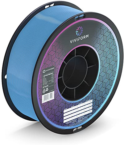 Viviform PLA+ Filament für 3D Drucker | 1kg Rolle | ∅1,75mm +/- 0,03mm | Hellblau, VF-PLA113, 1 Kg