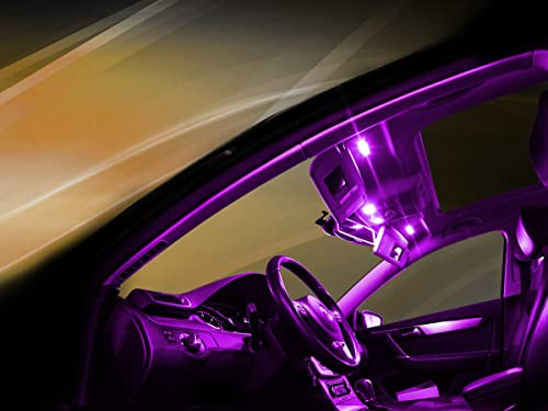 maxtron Innenraumbeleuchtung Set für Auto UP ohne Panoramadach Pink Beleuchtung Innenlicht Komplettset (2 Stück)