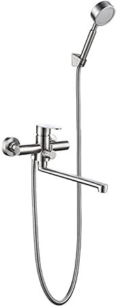 ZEDARO Basin Bathtub Faucet, Extension Hot and Cold Water Mixer Tap, Stainless Steel Shower Faucet, Bathroom Shower Shower Set, in-Wall Mixing Valve with Hand Shower