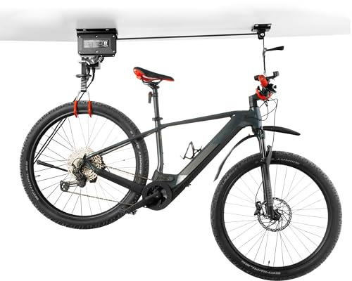 Pallit Sollevatore elettrico per biciclette | Portata 100 kg | Altezza di sollevamento 3000 mm | Supporto per biciclette