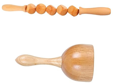 GLEAVI Therapiebecher -massagegerät für Haushalt Schabewerkzeug Körpermassagegerät Multifunktionale Holzmassagegerät für Gesicht und Körper