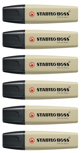 STABILO 6er Set BOSS ORIGINAL NATURECOLORS Textmarker - Lindgrün