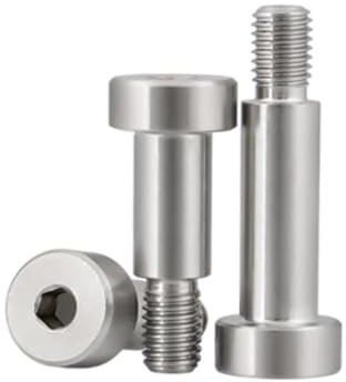 5/10 Uds M2 M2.5 M3 M4 M5 304 acero inoxidable hexagonal cabeza hueca rodamiento de rodillos perno de tornillo de hombro (Color : (L)25mm, Size : 10PCS D5-M4)