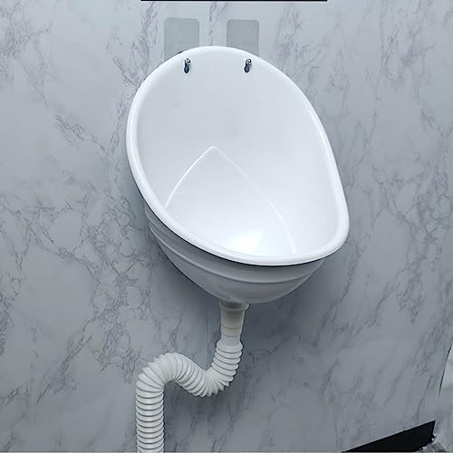 Wasserloses Urinal für Männer - Outdoor Kunststoff Wandmontierte Spritzwassergeschützte mobile Toilette, Ideal für Bau, Garage & temporären Gebrauch, Wassersparendes Urinal für Kinder und Erwachsene