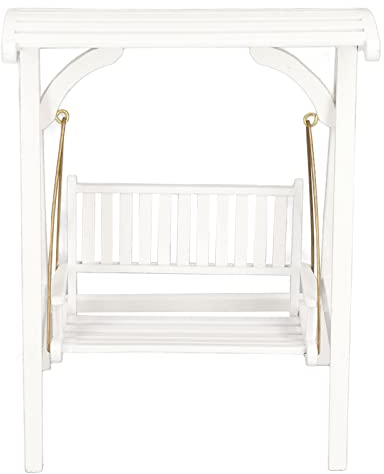 JTLB Puppenhaus-Schaukelstuhl Im Maßstab 1:12, Moderner Puppenhaus-Miniatur-Gartenmöbel