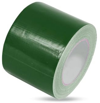 Abacus Range Extra Wide Green Duct Tape (Cloth Gaffer Tape), 100mm x 50m (4 Inch) | Waterproof, Outdoor | Strong Adhesive Patching, Sealing, Securing Cables & Labelling | Single Roll
