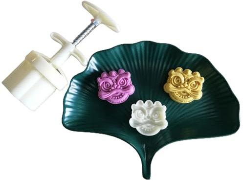 Saiyana 50g Shaped Green Bean Cake Pastry Molds Plastic Mooncake Moulds Baking Accessories Mooncake Tools for Moon Festival Green Bean Cake Pastry Molds