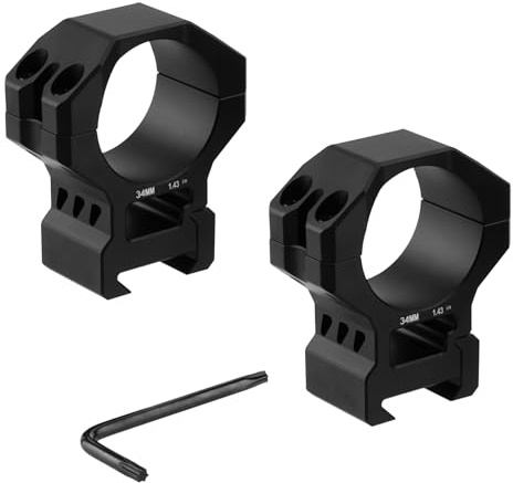ToopMount Anello per Mirino da 34 mm, Adattatore per Mirino Picatinny ad Alto Profilo, Anello di Montaggio per Mirino Leggero per Binario da 21 mm, Adattatore per Mirino Ottico da 1,34 per Esterni