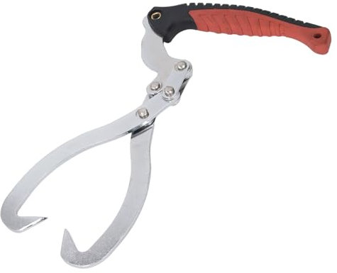 Aramox Pinzas para Arrastre de Troncos Chapadas en CR de 8 Pulgadas, Pinzas para Registro, Gancho de Garra para Madera, para Manipulación de Madera con Jardín, Patio, Manipulación de