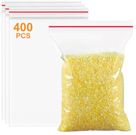 400 Pcs Sachet Zip Transparent Pochette, 7x10cm Plastique Transparent, Sachets Transparents, Petit Plastique Réutilisables, Sacchetto Refermables per Alimentaire