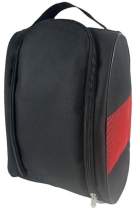 Sacchetti Scarpe, Porta Scarpe da Viaggio di Alta Qualità, Borse per Scarpe da Golf e Calcio, Porta Scarpe Stoffa Impermeabile, Borsa portatile per scarpe da calcio, borsa per scarpe da rugby (Rosso)