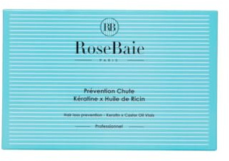 ROSEBAIE | Cure 30 jours Anti-Chute | Ampoule Unidoses Ricin et Kératine | 10 ampoules de 10ml | Prévention Chute huile de ricin