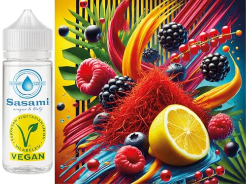 Saffron & Berry Elixir - Azafrán, Frambuesa, Grosella negra & Limón Aroma Concentrado - Vegano - Sasami - 100ml