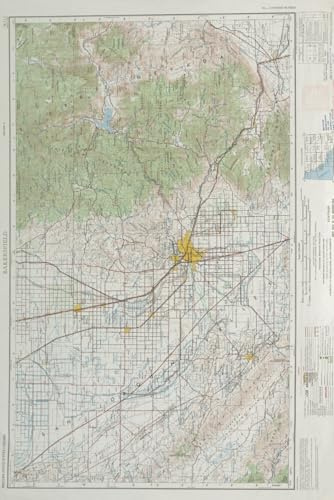 Bakersfield Map Journal: Vintage Map Notebook