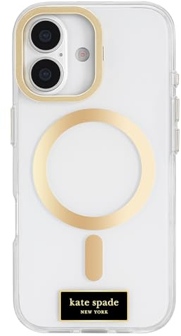 Kate Spade New York iPhone 17 Case with Camera Stand - Compatible with MagSafe - Designer Phone Case - Icon Clear