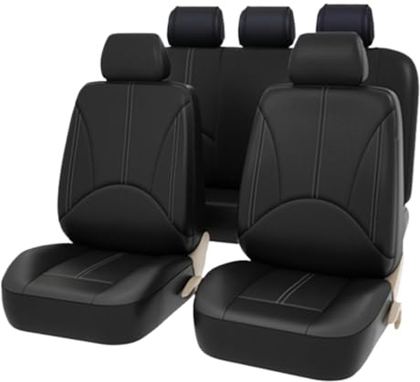 Fundas De Piel Para Asientos De Coche 5 Piezas Fundas de Cojín de Cuero PU