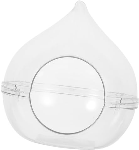 FIXOSHEE Hamster Sandbadewanne Acryl Transparent Kleine Haustierbadebox Chinchilla Rennmaus Sandbad Käfig Zubehör Kleine Tiere