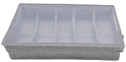Jiawu Custodia per Posate, Contenitore Portatile per Posate con 4 Divisori per Soluzioni di Archiviazione Domestica Multifunzionali