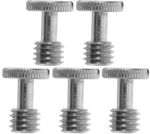 MALUGOGO 5Pcs 3/8 Pollice Della Macchina Fotografica Vite di Montaggio Treppiede Adattatore a Sgancio Rapido per Installazione Treppiede e Mono