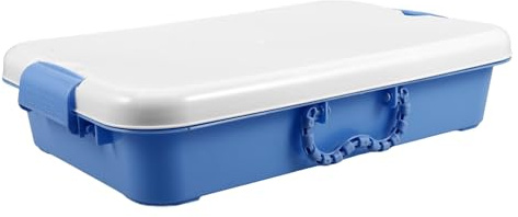 LOPUNER Handlicher Sandkasten aus Abs Kunststoff mit Deckel Tragbare Sandwanne für Kinder Leicht und Robust Multifunktional für Outdoor und Spielzimmer
