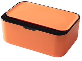 FACAIIO Boîte de rangement hermétique pour lingettes humides, facile à nettoyer, distributeur de mouchoirs en plastique, design élégant, 19 x 13 x 7,8 cm