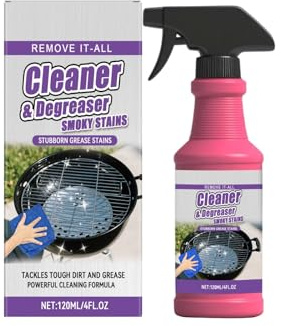 Heavy Duty BBQ Grill Degreaser, Grillreiniger Gasgrill, Backofenreiniger Spray, Grill Cleaner, Entfetter Spray Küche, Küchenreiniger, Entfetter für Ofen, Backblech, Gestell, Grillreinigerspray, 1 Pc