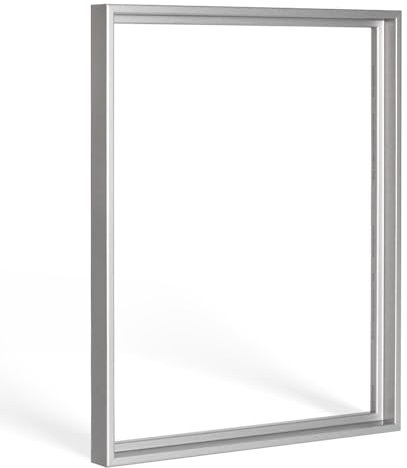 Bildershop-24 Schattenfugen - Rahmen LEMGO 80 x 120 cm Alu geschliffen 73 Verschiedene Größen