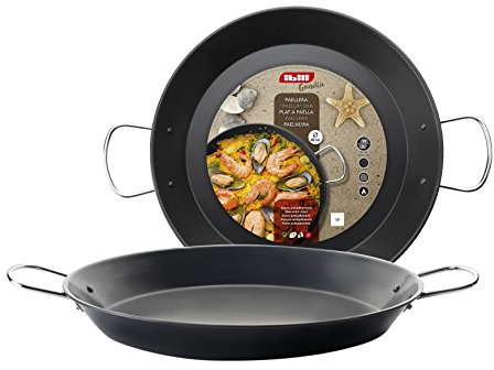 IBILI, Padella per paella Inducta, 40 cm, acciaio, antiaderente, 9 porzioni.
