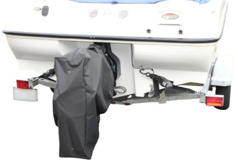Inboard Outboard Stern Drive Cover, 600D Polyester, Universal inboard Outboard Engine Cover, Water and UV Resistant inboard Outboard Cover, Inboard Outboard Stern Drive Year-Round Protection
