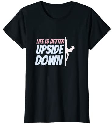 Damen Lustiges Poledance Pole Dance T-Shirt