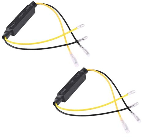 Jadeshay 2 Stück 21W Led Blinker Widerstand, Lastwiderstand Led Blinker Motorrad, Warnung Blinkerfehler Canceller Decoder für Motorrad, Scooter