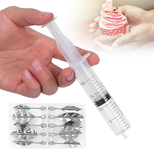 Molde de boquilla de jeringa de pastel, juego de jeringa de decoración de postres con 10 boquillas de formación de hielo, juego de herramientas de jeringa de crema para pipas de hielo para decoración