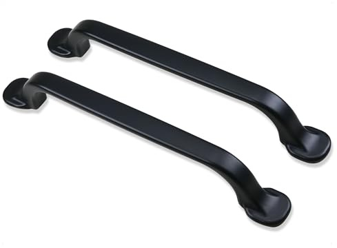 Mprofi MT® 2 Stück | Schrankgriffe | Lochabstand 128mm | Griffe für Küchenschränke | Schubladengriffe | Schrankgriffe Vintage für Kommode, Möbelgriffe, Küchengriffe | Schwarz | RETRIS/2