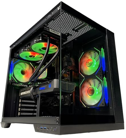 Golook PC Gaming 4K • i7-14700KF, RTX 5070 12GB GDDR7, 32GB DDR5 6000 • 1TB SSD M.2 NVME Gen4 • B760M WiFi BT • Dissipatore Liquido 240MM